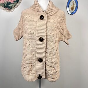 Chunky Cable Knit Button Cardigan